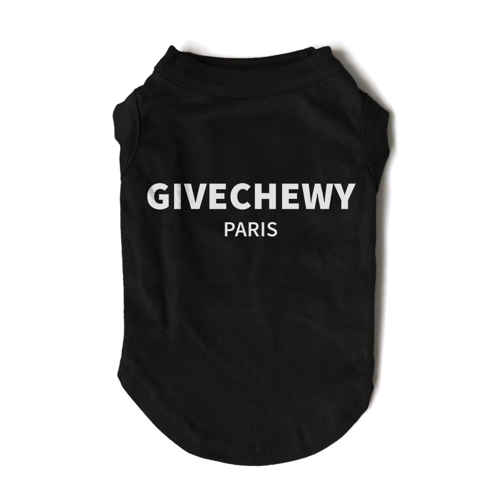 Givechewy Designer Doggie Sleeveless T-Shirt