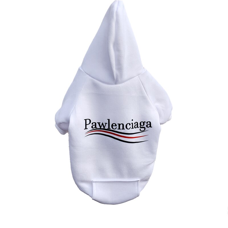 Printed Pawlenciaga Dog Hoodies - Doggie Babies